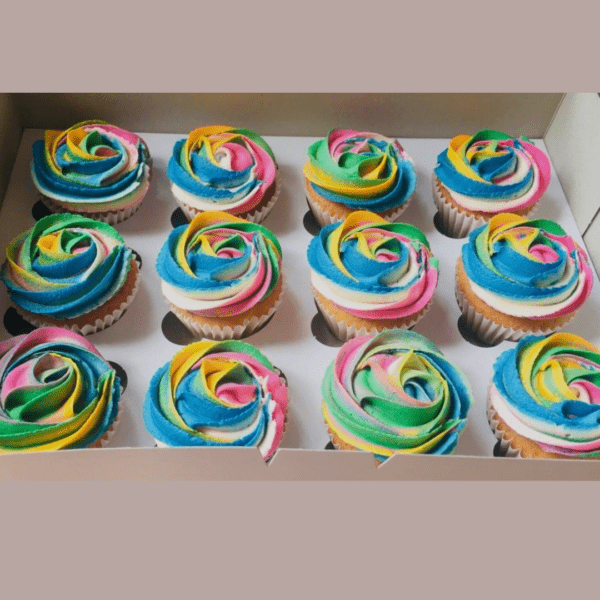 Rainbow Cupcakes