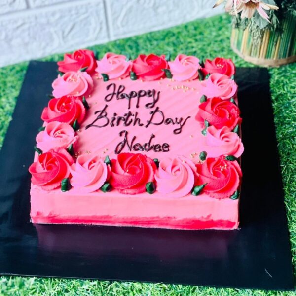 Floral design cake