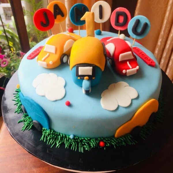 Vehicle Themed cake