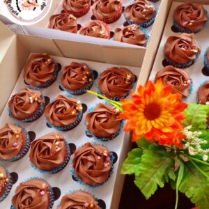 Chocolate Cup Cake With Chocolate Icing