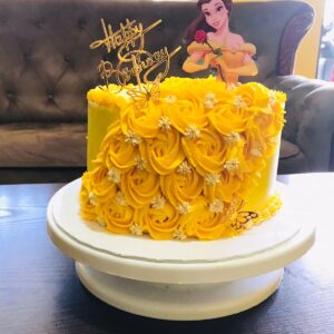 Princess Belle Theme Cake