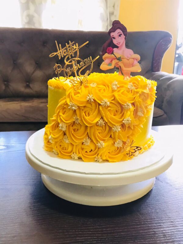 Princess Belle Theme Cake
