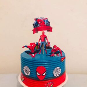 Spider-man Theme Cake