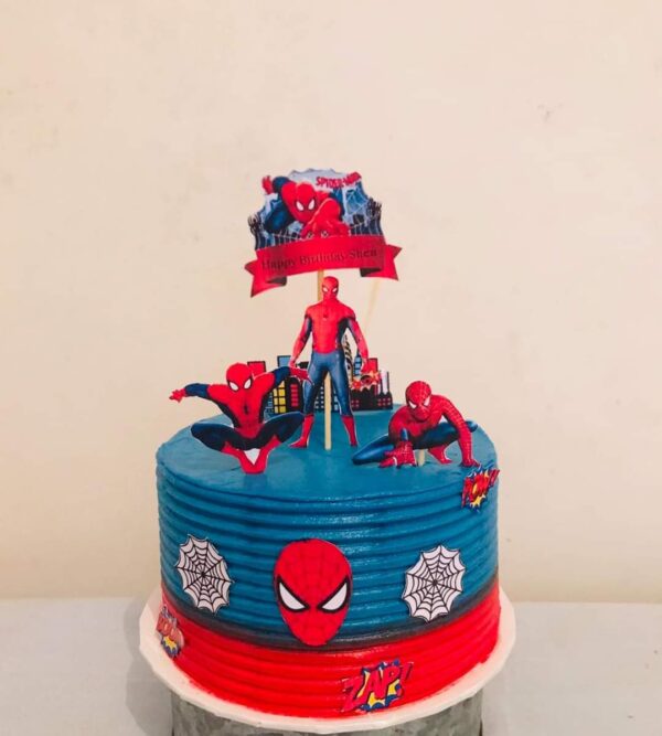 Spider-man Theme Cake