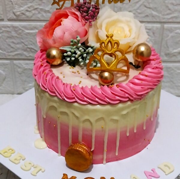 Ribbon Cake with Butter Icing