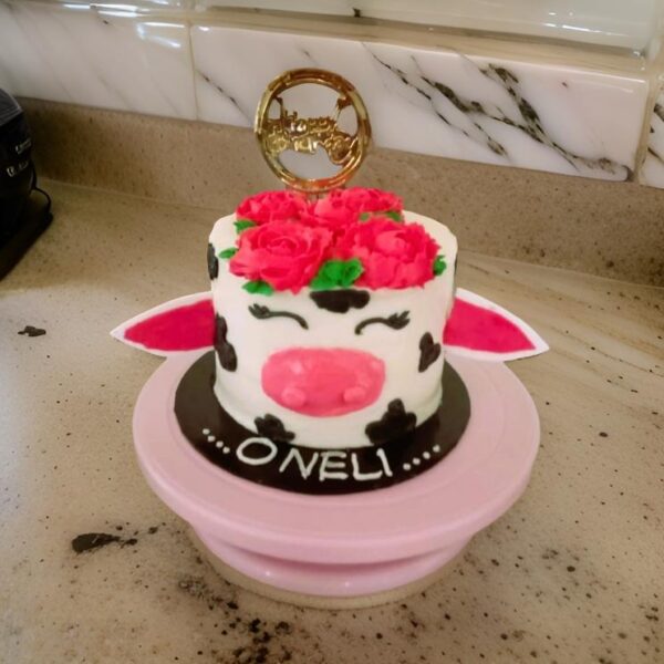 Birthday Cake Happy Moo Theme