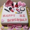 Makeup Set Theme Cake