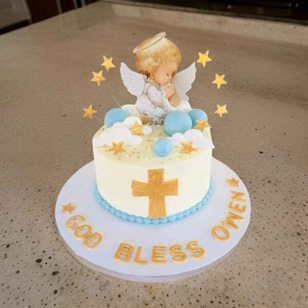 Baptism Angel Cake (1kg Soft Butter Cake)
