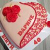 Heart-Shaped Vanilla Cake with Butter Icing