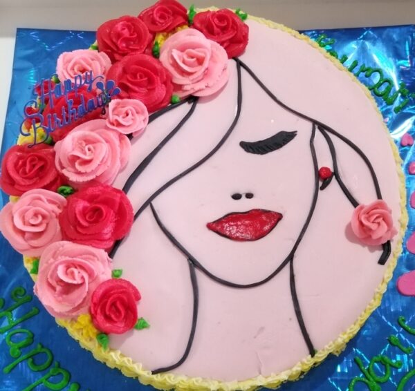Girl Theme Cake