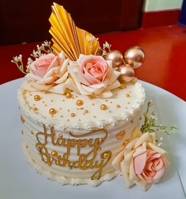 Delight Ribbon Birthday Cake