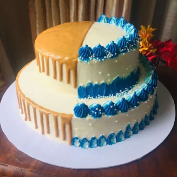 Half Drip Cake