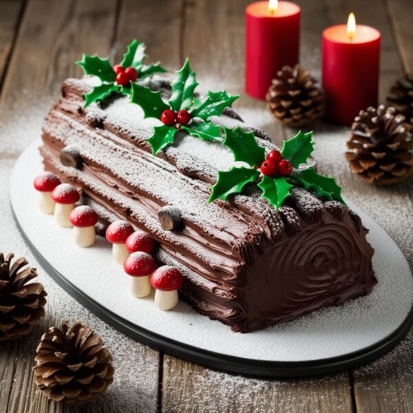 Woodland Christmas Yule Log