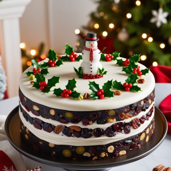 Winter Wonderland Christmas Fruitcake